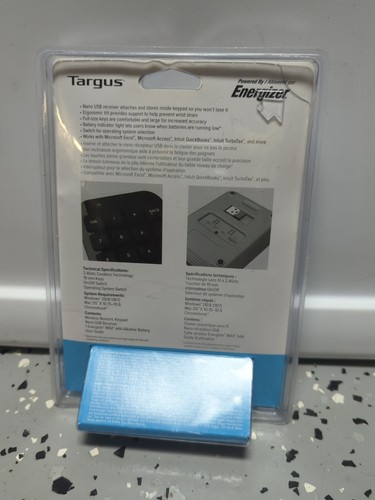 Targus Wireless Numeric Keypad, with Nano USB Receiver, Full-size keys for Incre - Picture 3 of 3