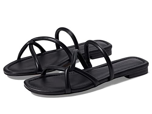 Madewell the Amel Damen-Slipper Größe 5,5 echt schwarz flach Sandalen FZP312 - Bild 1 von 8