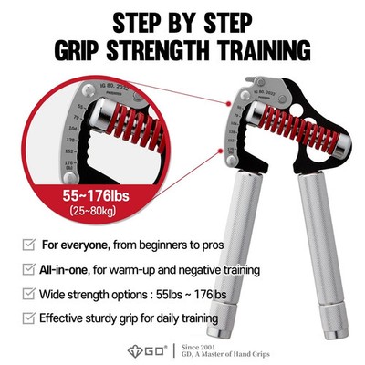 NEW GD Iron Grip Premium Hand Gripper EXT 80, EXT 90 with pinch