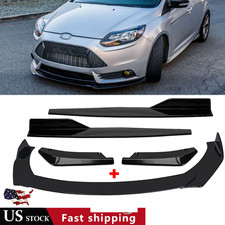 For Ford Focus Front Bumper Lip Chin Spoiler Body Kit Splitter Side Skirt For Ford Focus Front Bumper Lip Chin Spoiler Body Kit Splitter Side Skirt