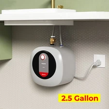 1440W 2.5 Gallon Mini Tank Water Heater Electric Instant Hot Boiler On Demand