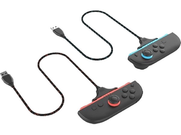 Cable de carga - Ardistel BlackFire Charge & Play Twin Pack, Para Joy-Con 2 de