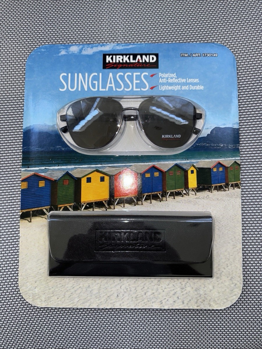 Kirkland Signature KS17 M50 Polarized Aviator Sunglasses Smoke