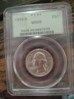 1939-D Washington Quarter PCGS MS 65