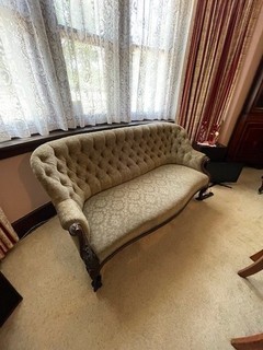 Victorian walnut lounge 3 piece set