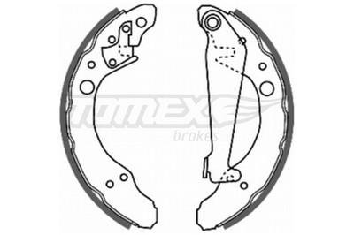 TOMEX Brakes Bremsbackensatz TX 20-24 für 33B PASSAT GOLF JETTA 33 VW 1G1 AUDI 2