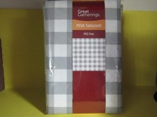 Peva Tablecloth Size 60 Inch Round Sits 4 to 6 People Fast Free Shipping