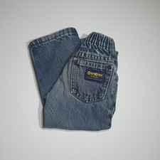 Vintage OshKosh B Gosh 2T Elastic Waist Jeans Made USA Toddler Denim