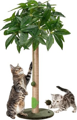 Katzen Kratzbaum 84 cm - Hochwertiger Sisal Kratzbaum für Katzen und Kätzchen