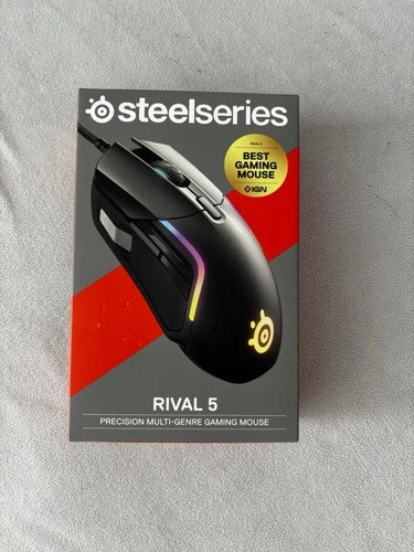 SteelSeries - Rival 5 Wired Optical Gaming Mouse with RGB Lighting - Wired - ...