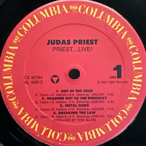 Judas Priest - Priest Live - 1987 US 1st Press Album (NM) Ultrasonic Clean - Picture 5 of 9