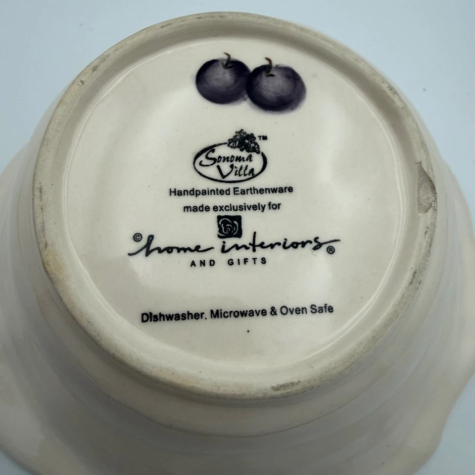 Sonoma Villa Loza Pintada a Mano Cereal Cuenco Hogar Interior Apto para Lavavajillas Foto 4 de 4