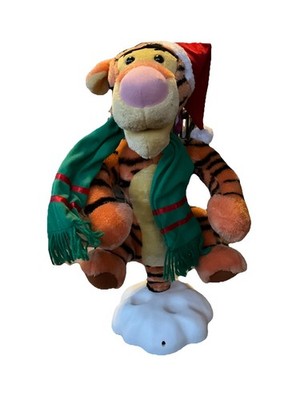 VTG Telco Disney 22'' Talking Bouncing Tigger Animated Christmas Winnie the Pooh