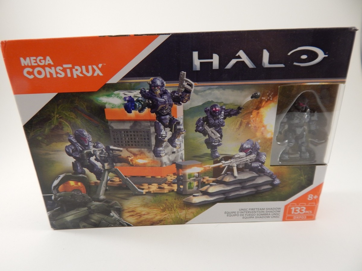 Rare Mega Construx Bloks Halo UNSC Fireteam Shadow Set DXF03 New
