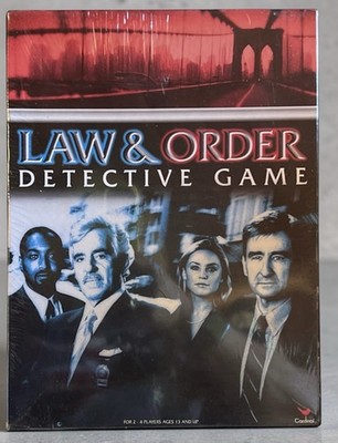 Vintage 2004 Law & Order TV Show Detective Game Cardinal Games Board Game New!
