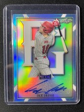 2021 Leaf Perfect Game Ike Irish Platinum Metal Autograph #1/2 Auburn!!!