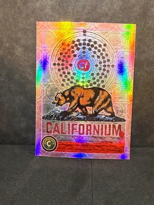 CALIFORNIUM  #65  2025 Cardsmiths Currency S5 PINK TOPAZ Gemstone SSP