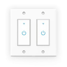 WiFi Light Smart Switch 2 Gang Touch Wall - Compatible With Alexa trans