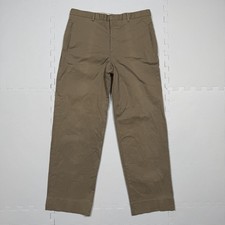 VTG Giorgio Armani Le Collezioni Pants Mens 33x30 Cuffed Trousers Khaki Tan