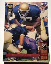 1994 Upper Deck Collector's Choice #6 Bryant Young Rookie 49ers football card. rookie card picture