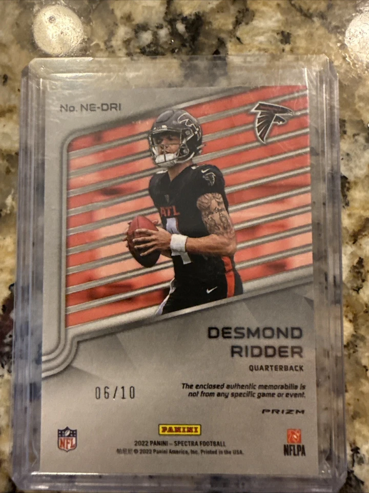 2022 Spectra Next Era Material Desmond Ridder SP Orange Holo Mosaic Prizm #6/10 - Image 3 of 4