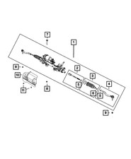 Genuine Mopar Inner End Tie Rod Kit 68318140AA