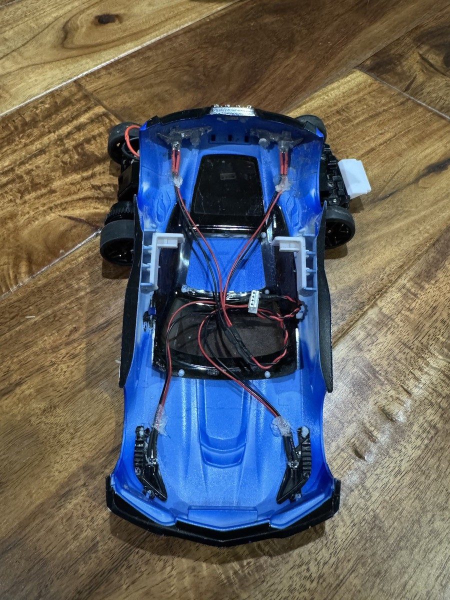 KYOSHO Chevrolet Corvette ZR1 Blue Mini-Z RWD Readyset LED RC Car