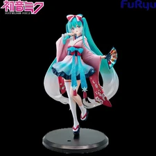 New Hatsune Miku Anime Figure Toys Series Kimono PVC Action Figurine Gifts