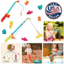 Engaging Little Fisher's Magnetic Fishing Play Set with 2 Rods  8 Sea Creatures