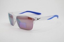 NEW NIKE CW7467 975 MAVERICK FREE CLEAR BLUE AUTHENTIC SUNGLASSES 60-13