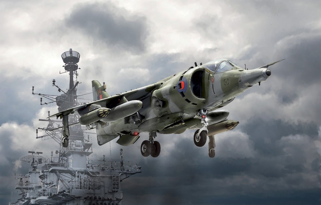 Italeri 1:72 HARRIER GR.3 ""FALKLAND"" Plastic Model Kit