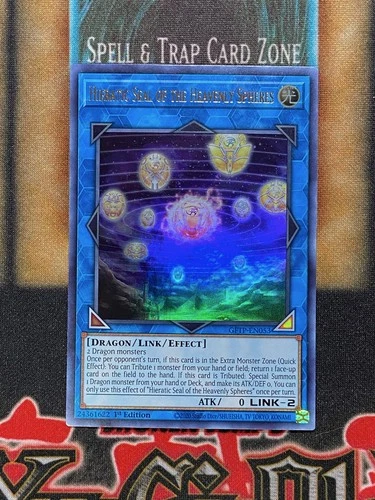 Yugioh Hieratic Seal of the Heavenly Spheres GFTP-EN053 Ultra Rare 1st Ed NM
