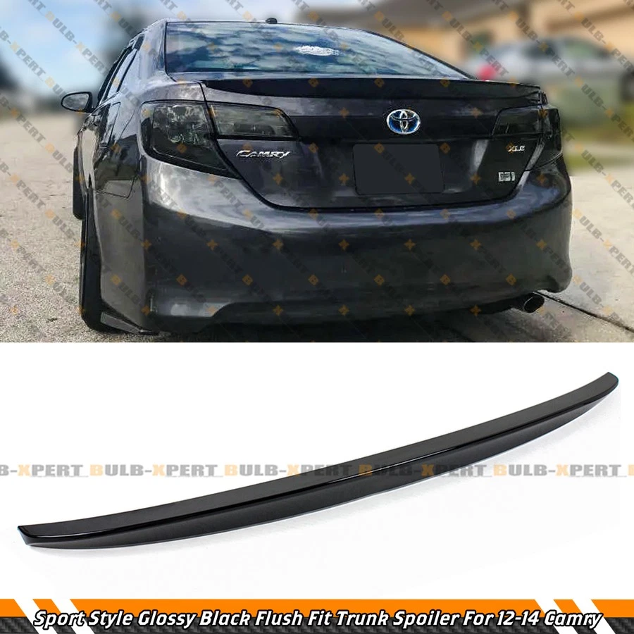 ALERÓN TAPA MALETERO DEPORTIVO NEGRO BRILLANTE PINTADO TOYOTA CAMRY LE SE XLE 2012-14 Foto 2 de 4