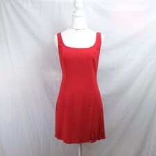Reformation Women's Red square neck sleeveless mini dress. Size 6