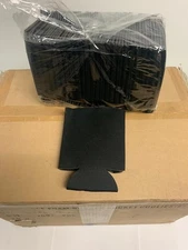 200 BLACK 12 oz Can Coolers Flexible Beverage Koozies Blank Insulator Sleeve