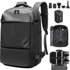 Vacuum Backpack Travel, Airback Vacuum Compression Travel Backpack with Pump,...