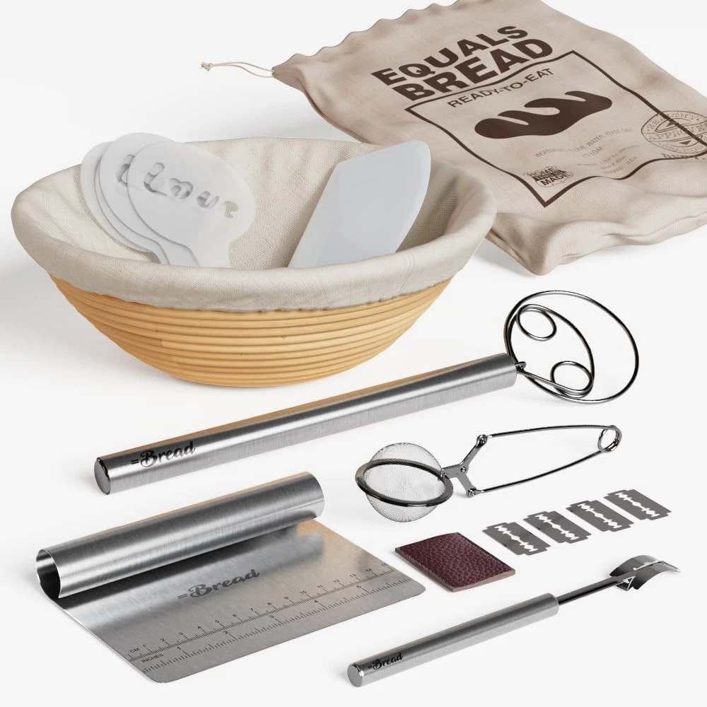 10 Inch Bread Proofing Basket Set with Stainless Steel Accessories, EQUALS BR...
Opens in a new wind