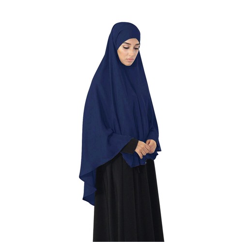 Bufanda de hiyab Khimar para mujer musulmana pañuelo envolvente chal Amira Burka Niqab - Imagen 8 de 20