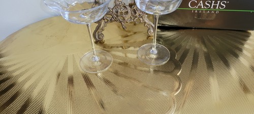 Cashs Crystal Annestown Martini Gläser Paar 16222C Neu im Karton 24% Bleikristall - Bild 12 von 13