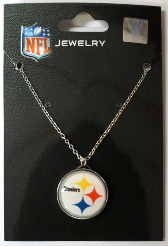 SISKIYOU Pittsburgh Steelers NFL 20" Chain Necklace & Logo Pendant