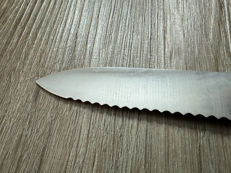 Cuchillo utilitario/tomate Norpro Kleve vanadio 5” acero inoxidable dentado 1202 Foto 3 de 4