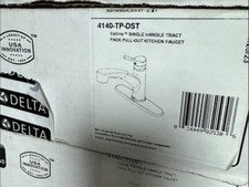 DELTA 4140-TP-DST Single Handle Tract Pack Pull-Out Kitchen Faucet