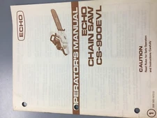 Echo cs 900evl chainsaw Operators manual echo 898 560 1473 0