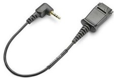 PLANTRONICS 2.5mm Male Plug to Quick Disconnect Adapter Converter Cable 43038-01