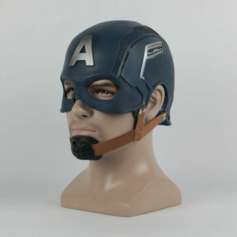 Cosplay Captain America Mask Endgame Superhero Halloween Masquerade Helmet Props - Image 3 of 4