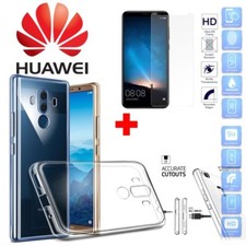 CUSTODIA COVER TPU per HUAWEI MATE 10 LITE /PRO MATE 20 PELLICOLA VETRO TEMPERAT