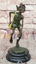 Junos Hot Cast Masterpiece Signed Bronze Leprechaun for Home Decoration