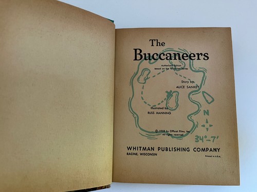 The Buccaneers Big Little Book 1958 TV Series Illustrated Hardback Near Mint - 第 5/7 張圖片