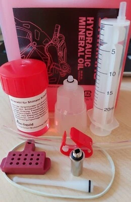 Entlüftungskit für Shimano Scheibenbremsen [ MTB / Road / Rennrad ] opt. mit Öl