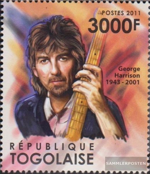Togo 2011 – Georg Harrison Kleinbogen (komplett) Postfrisch – Prophila Collection